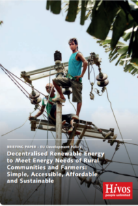 Decentralized Rural Energy to Meet the Energy Needs of Rural Communities and Farmers