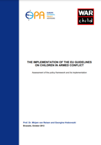 The Implementation of the EU Guidelines on Children in Armed Conflict